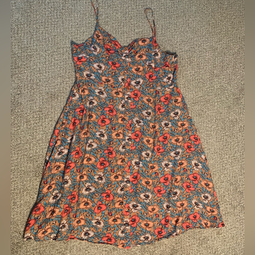 Summer Dress Sleeveless Floral Lightweight Knee Length Plus Size 3X NWOT